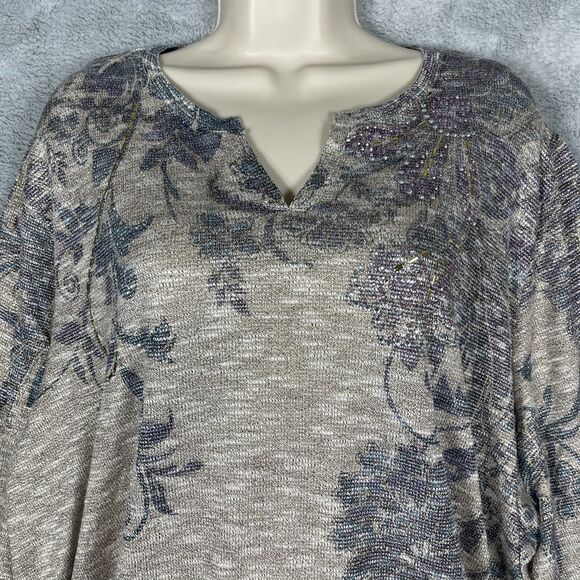 Catherines Top Womens Plus Size 4X Blouse Rhinestones Whimsigoth Bohemian Boho - Picture 4 of 15